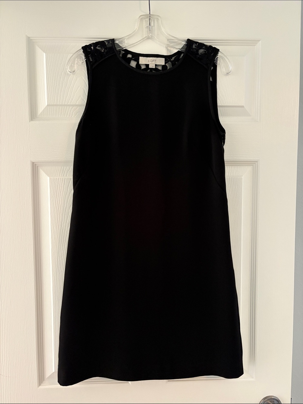 Vintage Loft Black Mini Shift Dress size 4